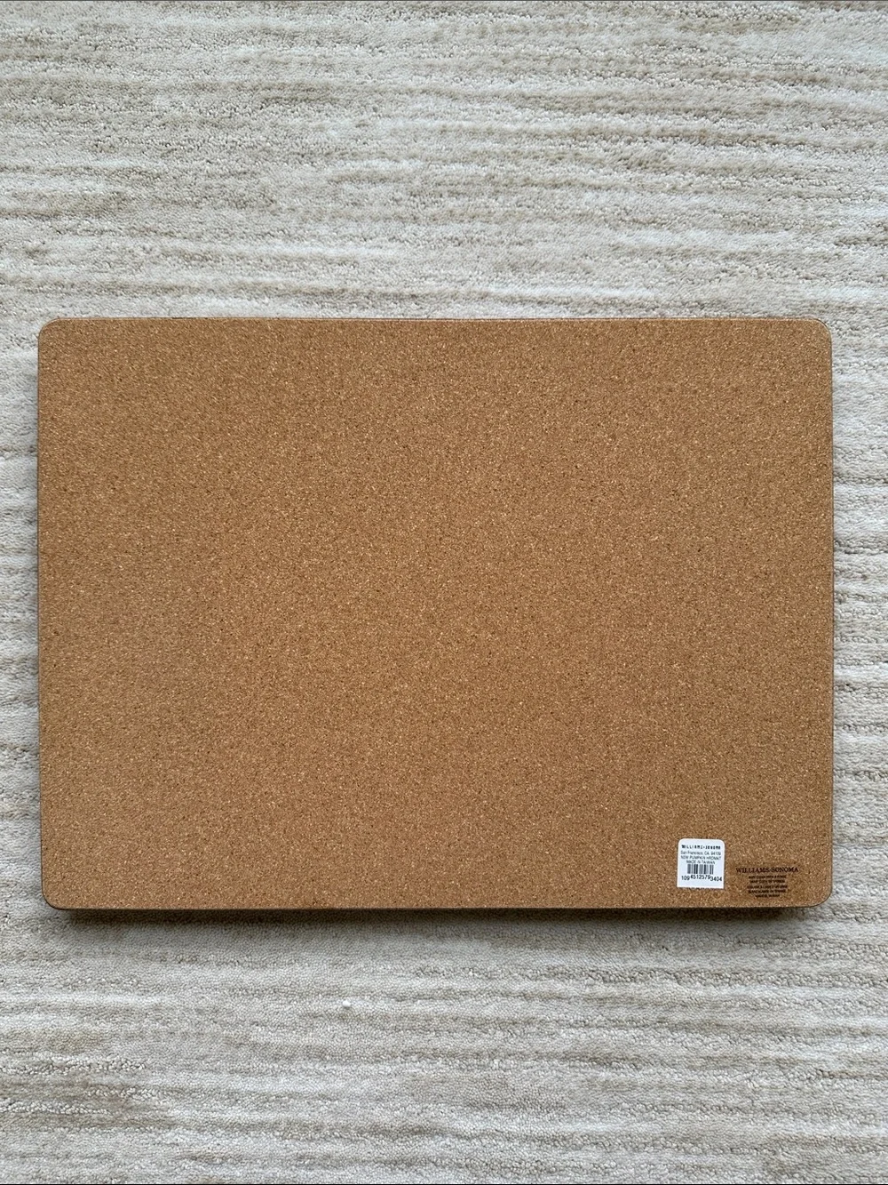 Set of 4 Williams Sonoma Harvest Pumpkin Cork-Backed Placemats